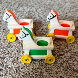 Pick ONE - Vintage Fisher-Price Little People Nursery Horse Toys